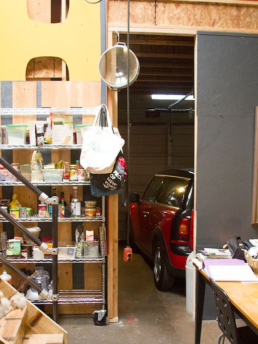 Pantry and Indoor Parking