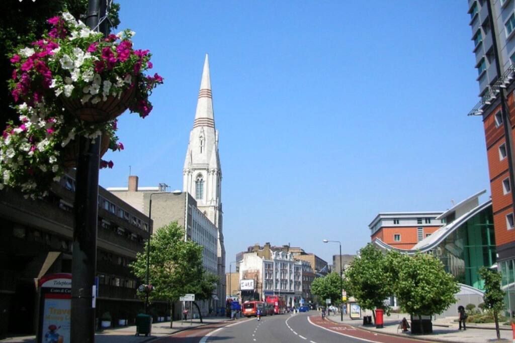 View from outside the building