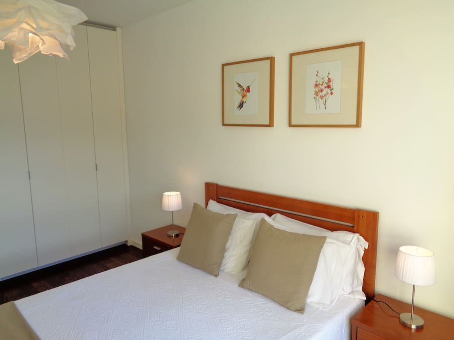 Room with a big wardrobe.