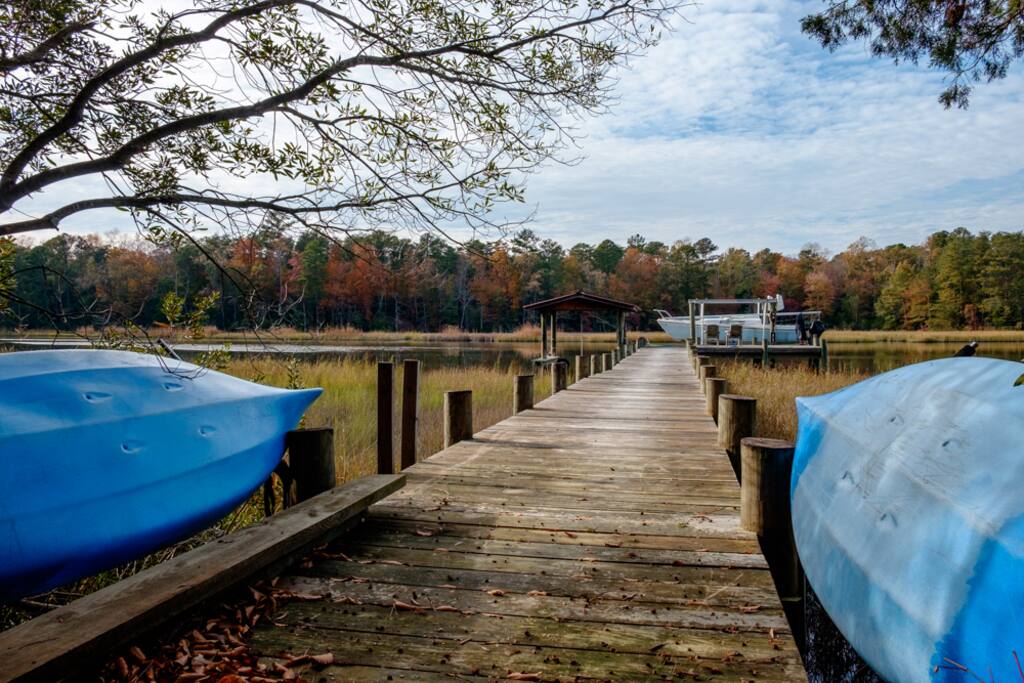 Access to the pier for relaxing, fishing, and use of the kayaks