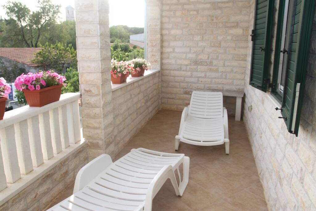 Relax on the terrace. Read a book or simply enjoy soaking in the sun!