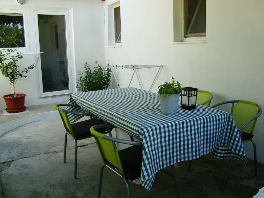 Outside dining