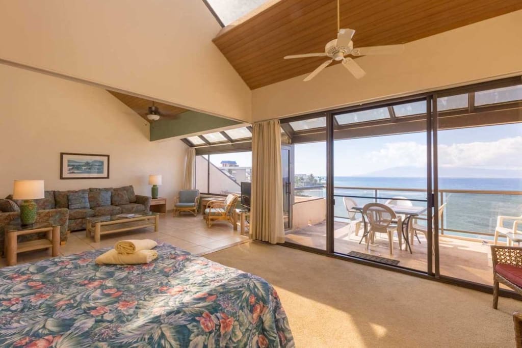 View of ocean from master bedroom