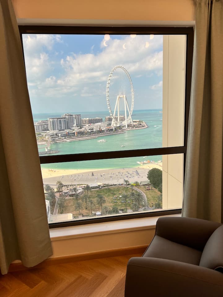 2min To Beach,jbr Full Sea View Studio Apart Fit4 - 두바이
