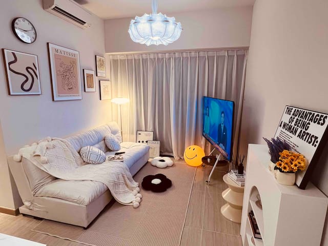 海洋公园地铁旁全新豪华两房三床6人公寓可做饭烘干洗衣服