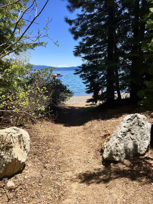 The path leading to our homeowners beach.. 2017
