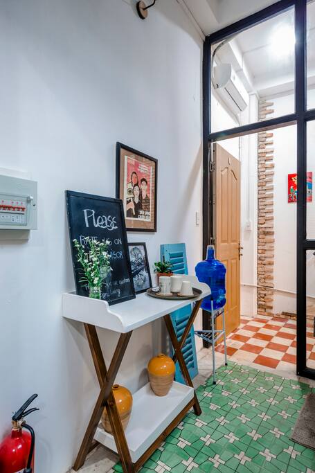 Entrance to the private room