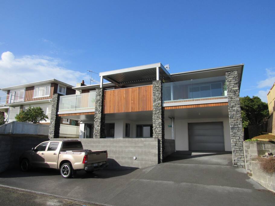 Outside view and parking area.