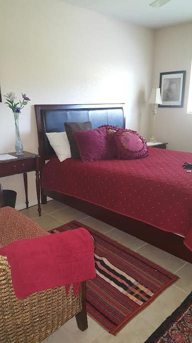 Red bedroom