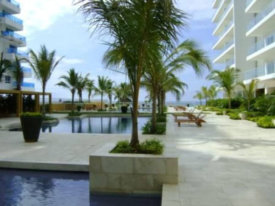 Area de piscina Edificio