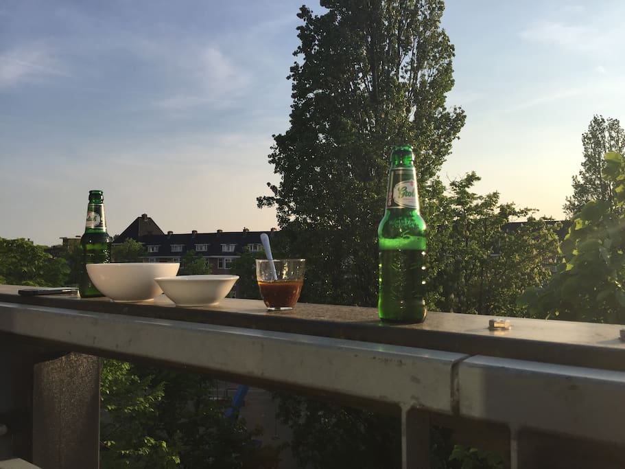 Sun set at terrace