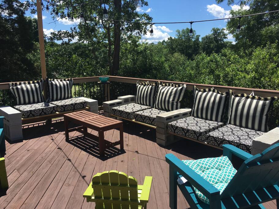 Outdoor lounge area