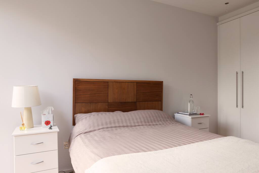 Bright, spacious room with plenty closet space.