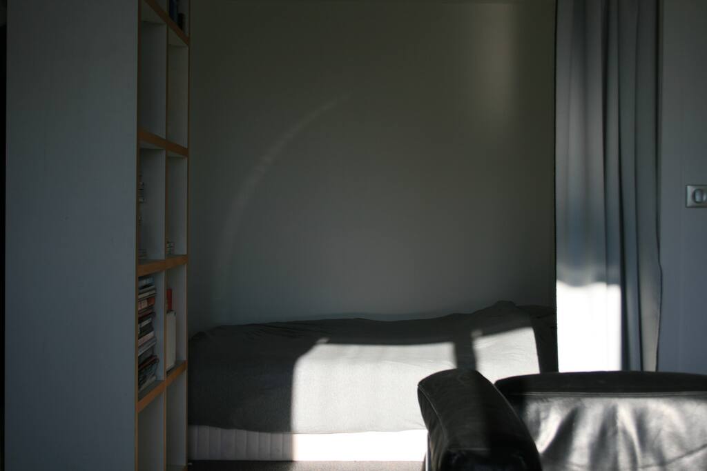 Bed is isolated, for two persons