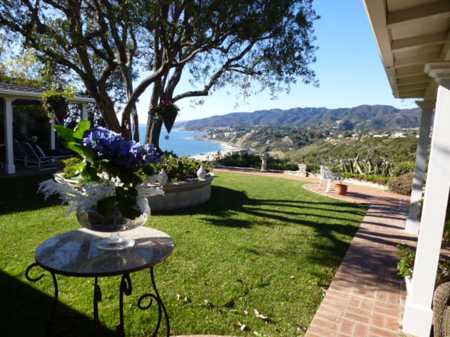Back yard of main house