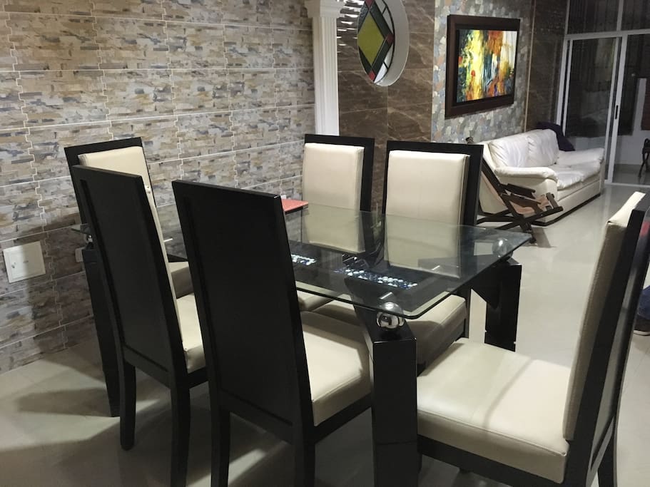 The dining room