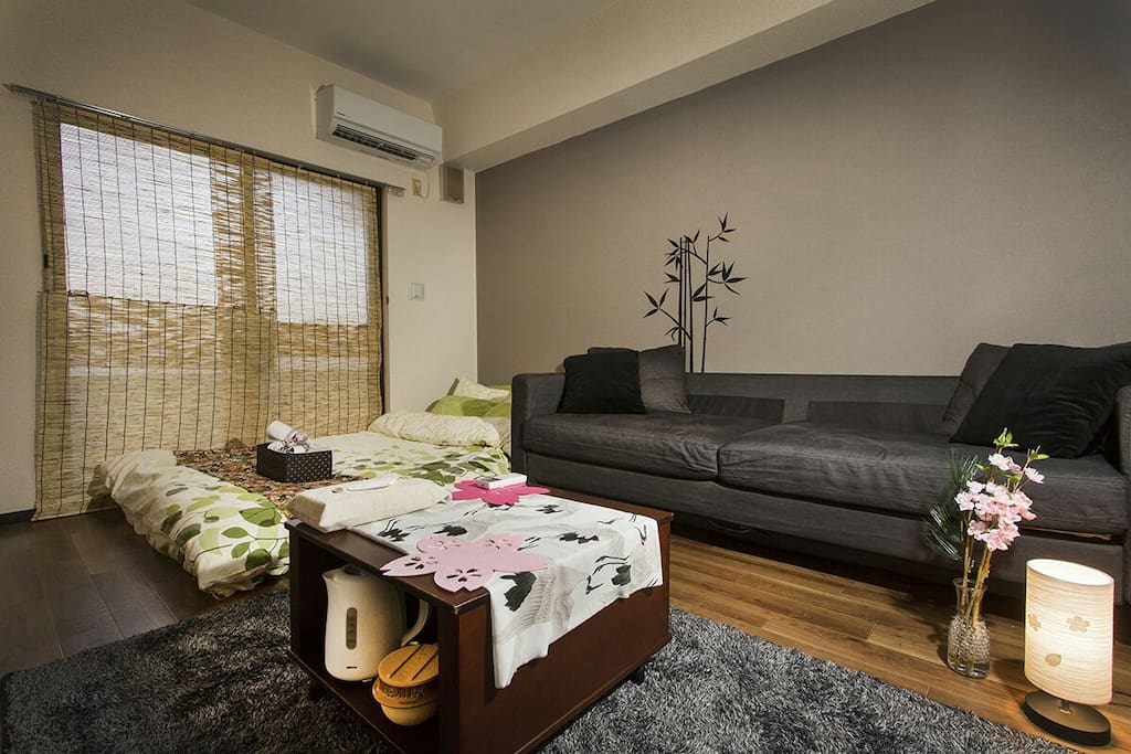It's my room!!
double bed and big sofa!!!