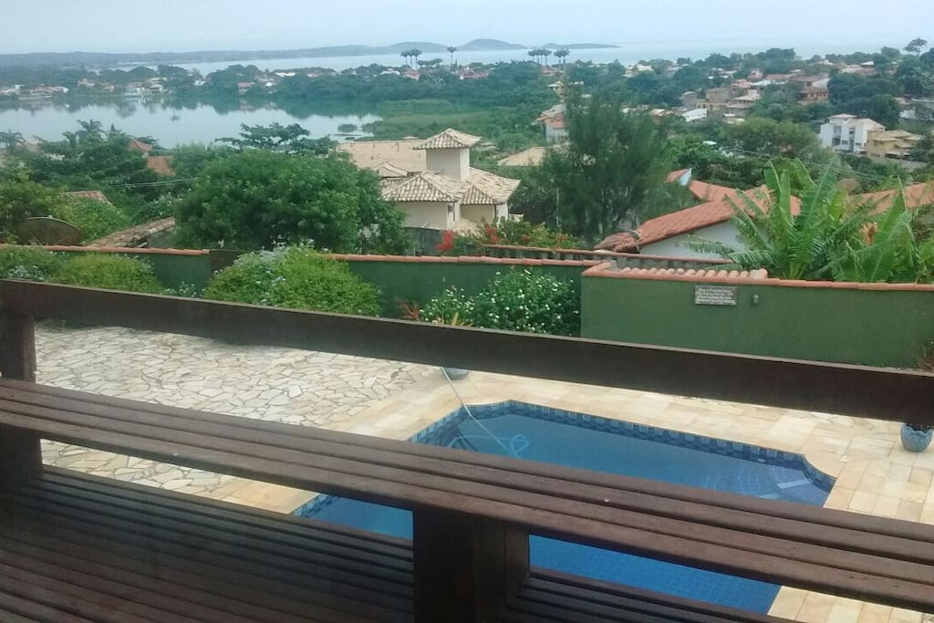 Vista da suite master para a Lagoa