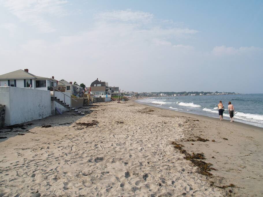 Private Beach looking towards Wallis Sands State Park