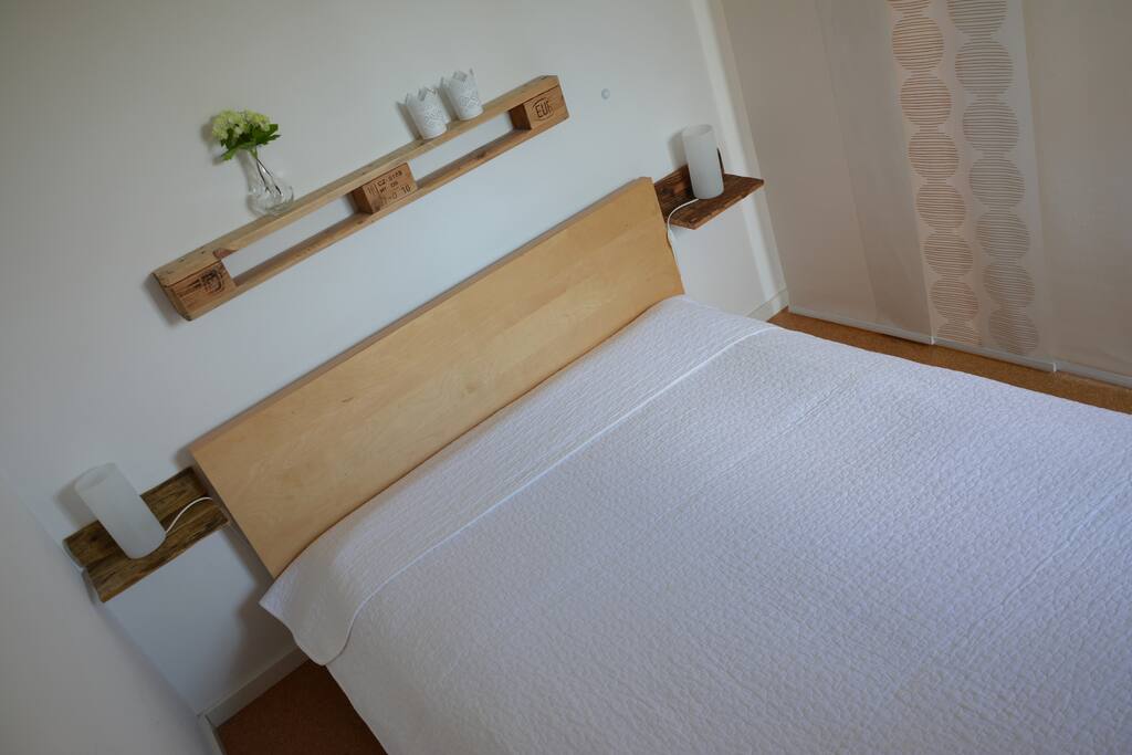 Schlafbereich in der Ferienwohnung