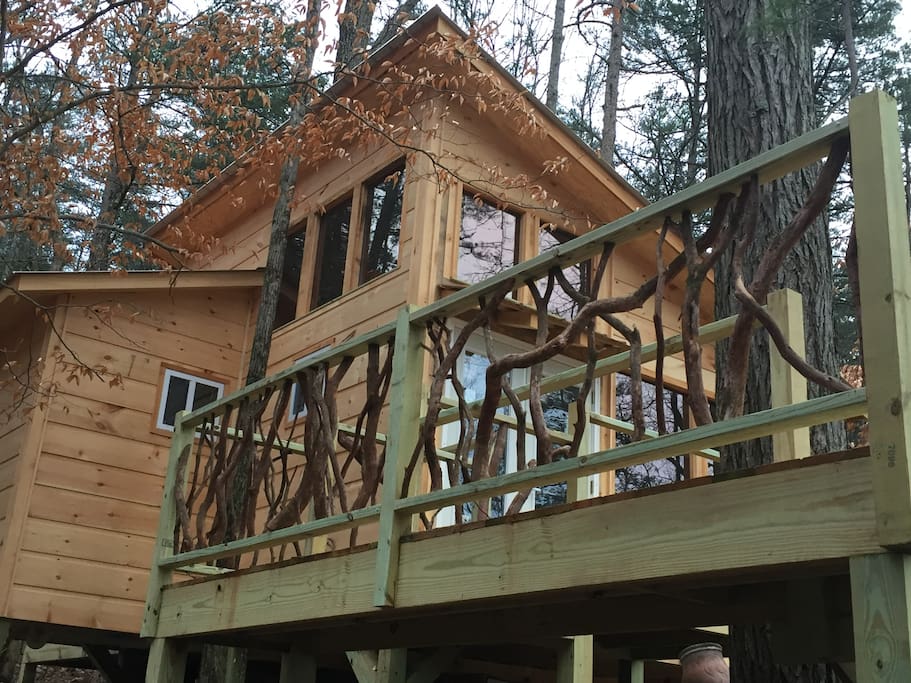 Front of treehouse