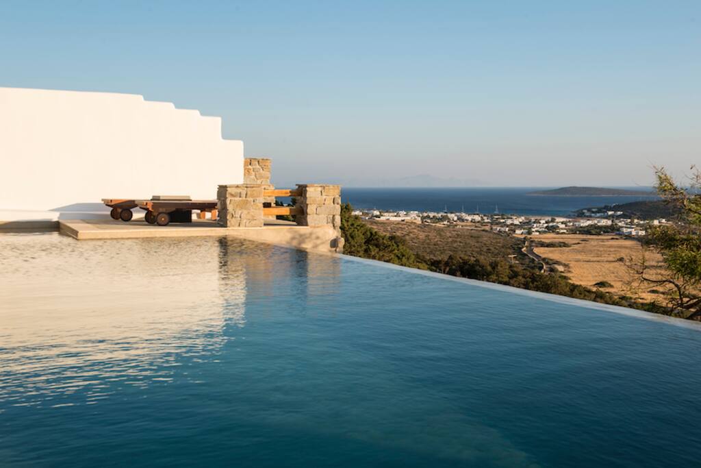 Private swimming pool and view at the sea