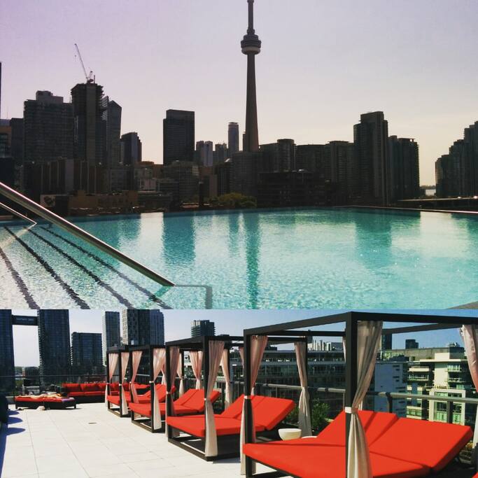 Enjoy the cabanas and loungers on the 9th floor pool deck!