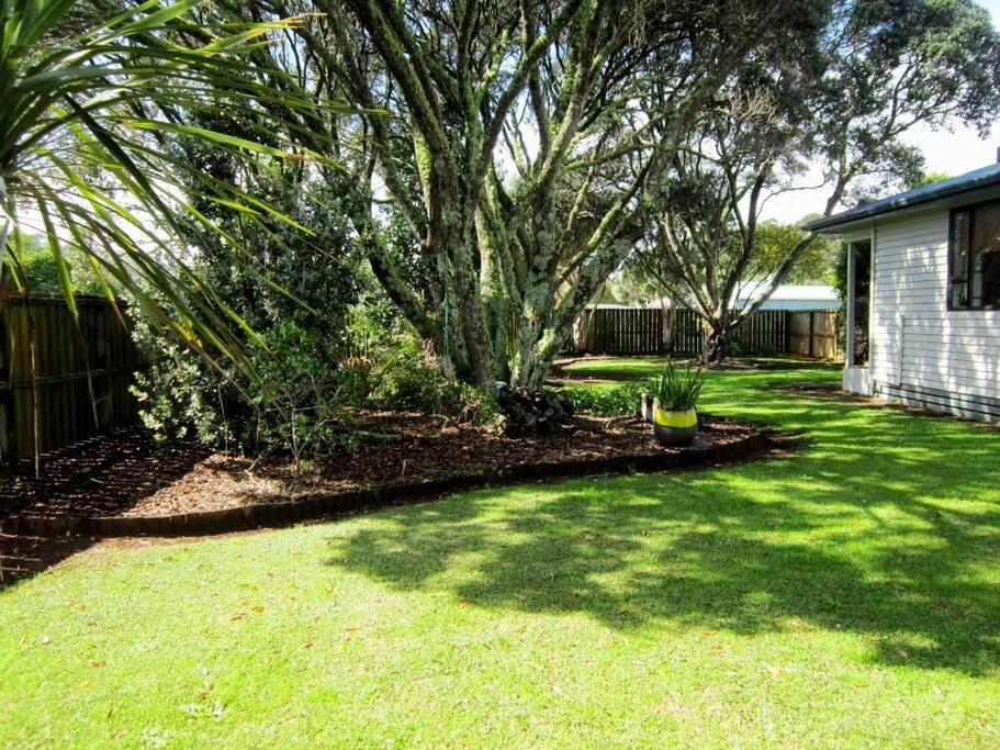 Private with pohutukawa trees