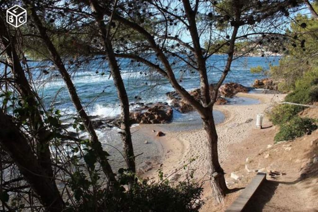 Plage devant la maison