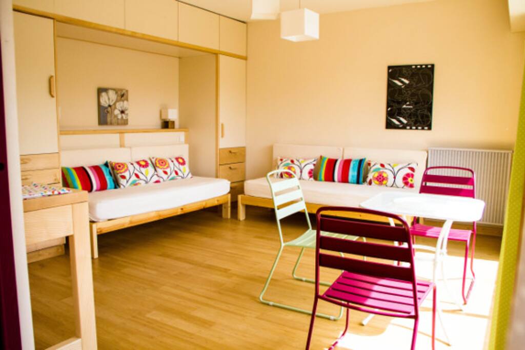 Chambre City - 2 lits 80 ou 1 lit double