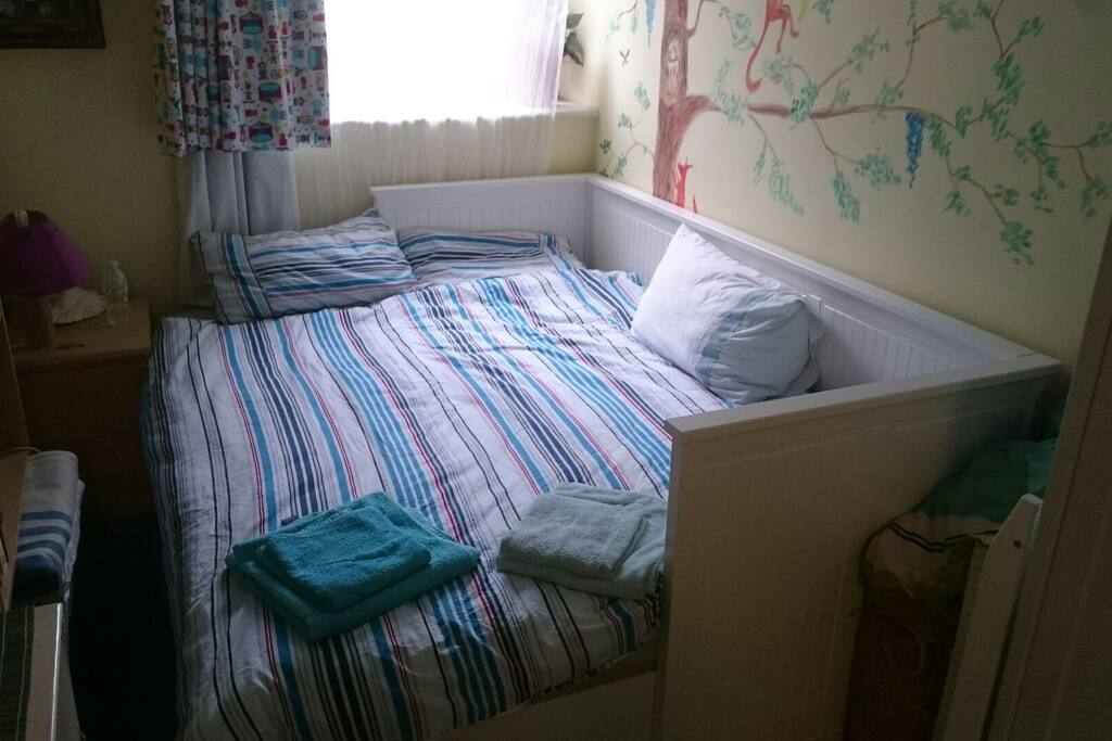 Set to double bed - more than enough space to sleep!