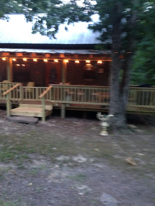 Lights on the outside of the porch to make it easier to sit outside and enjoy the evenings... With less bugs!