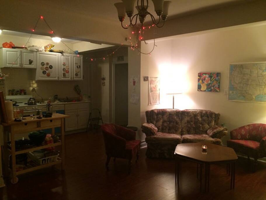 Our living room/Kitchen