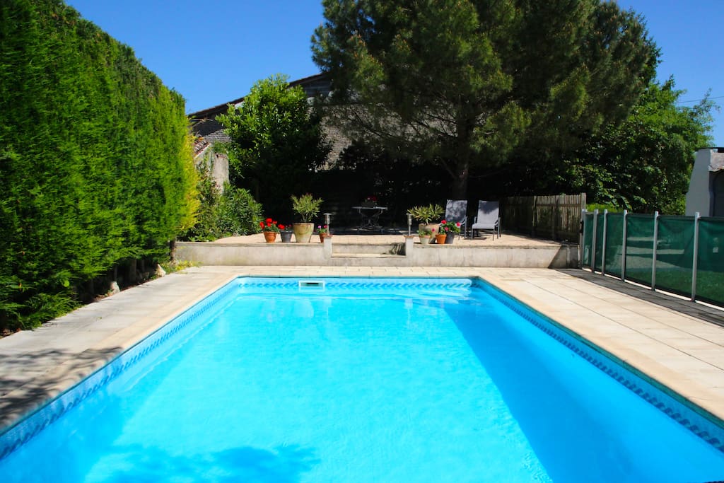 The pool is fully fenced and recently refurbished