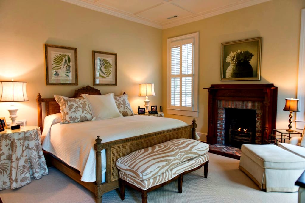 Large Master Bedroom with Fireplace