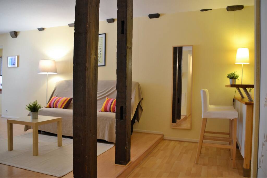 Cosy authentic decoration with wood