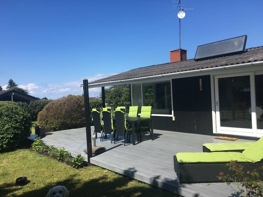 Sydvendt terrasse