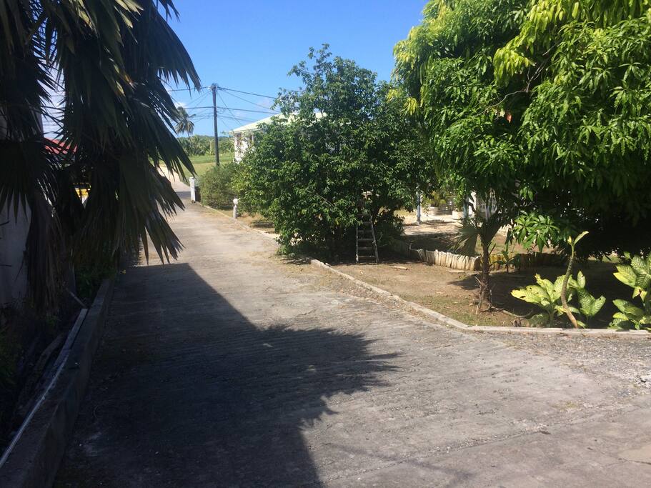 La maison est sur une propriété privée