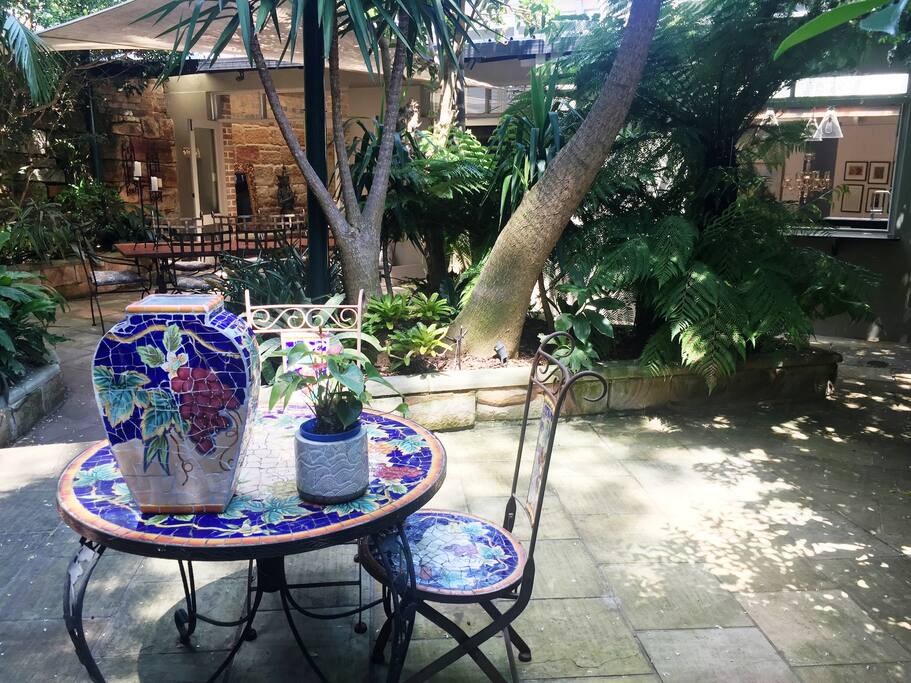 Private outdoor setting