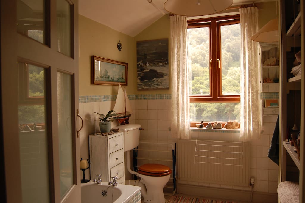 Bathroom with a view too!