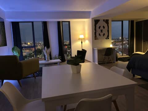 Loft with a beautiful view of the city, downtown Toluca