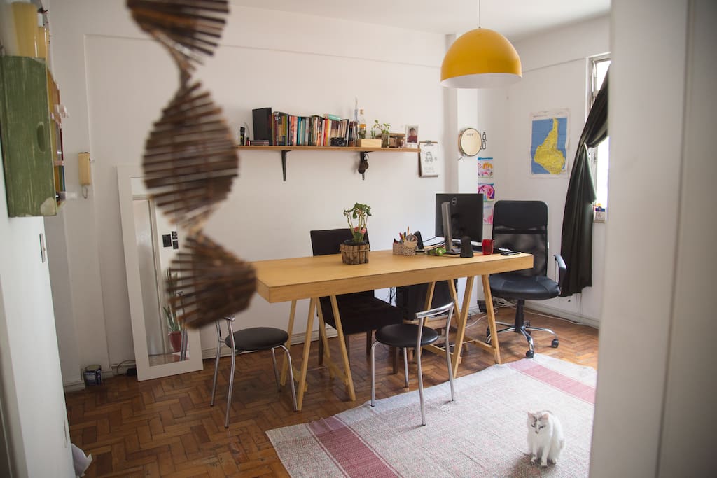 Visão da sala do quarto de hóspedes