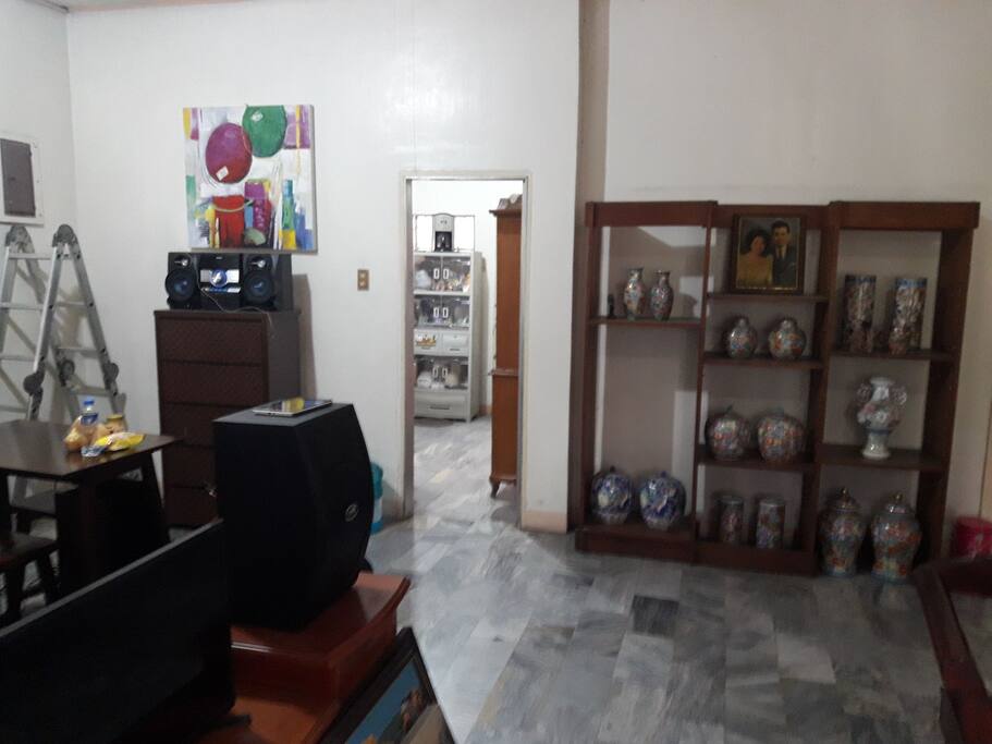 Old marble-flooring. Videoke system is available those who enjoy singing.