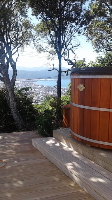 Hot tub with a view