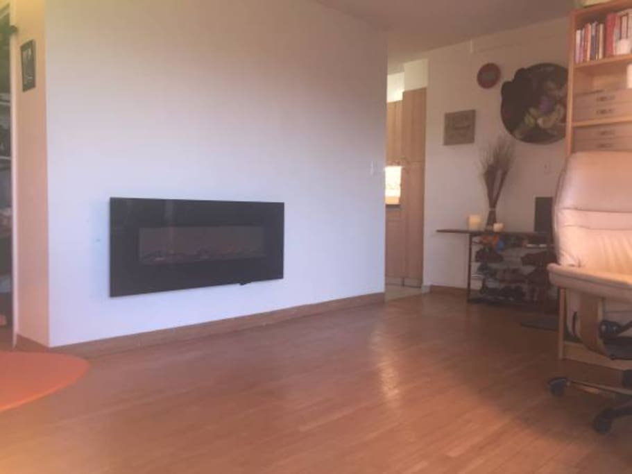 Living Room, Wall Fireplace