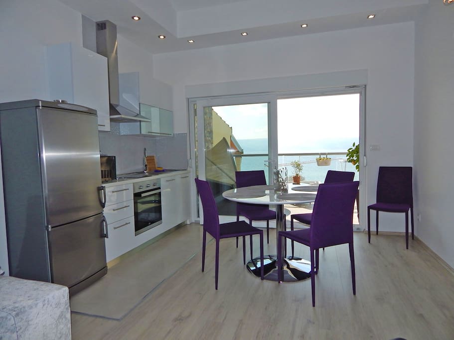 Kitchen and dining room