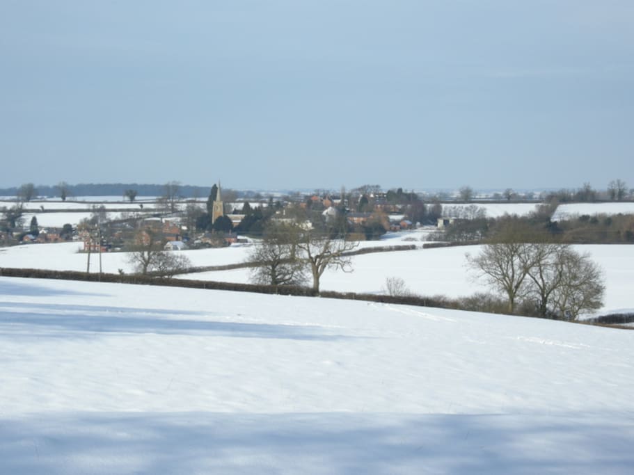 Our village- if you're lucky enough to be here on a day like this you'll join the locals in the Pub