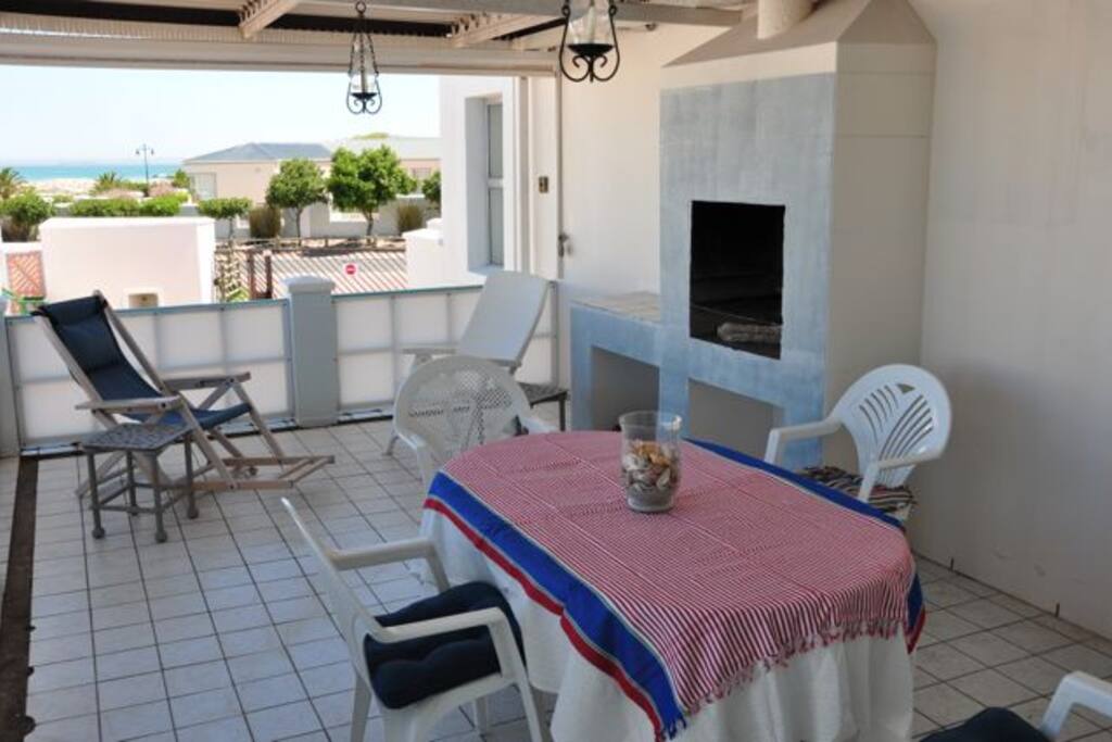 Balcony with braai