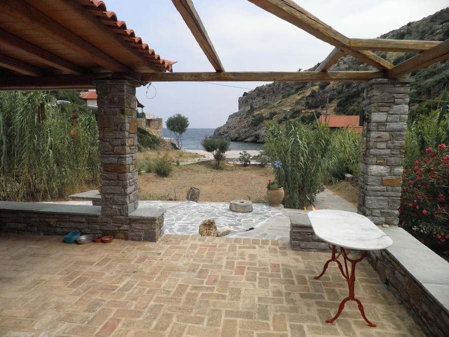 The view from the terrace of the house