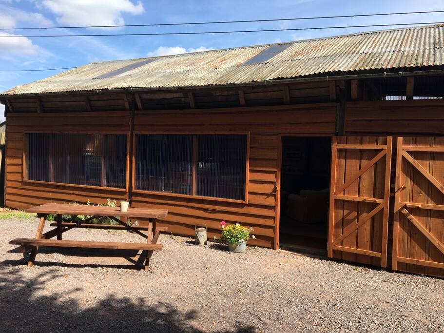 Exterior communal barn
